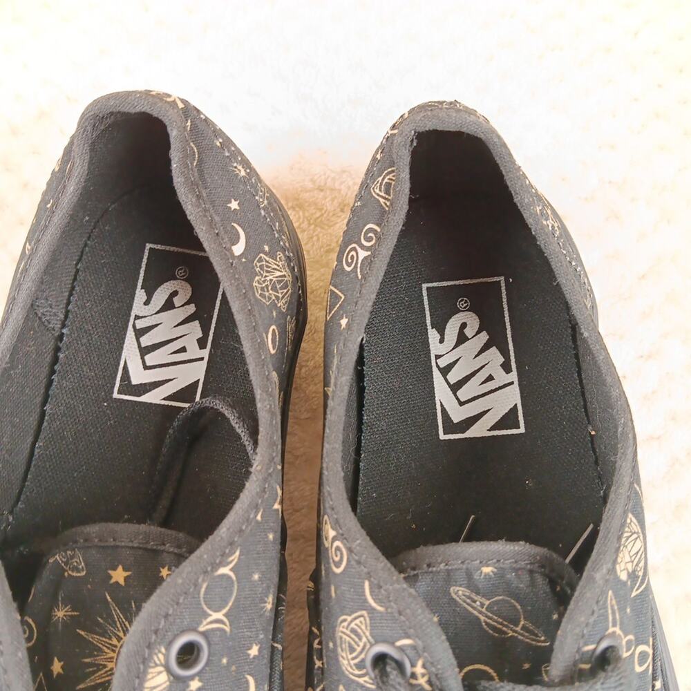 Vans Authentic Witchy Vibes Skate Shoe - Black 8.5 Mens 10 Womens - Picture 9 of 10